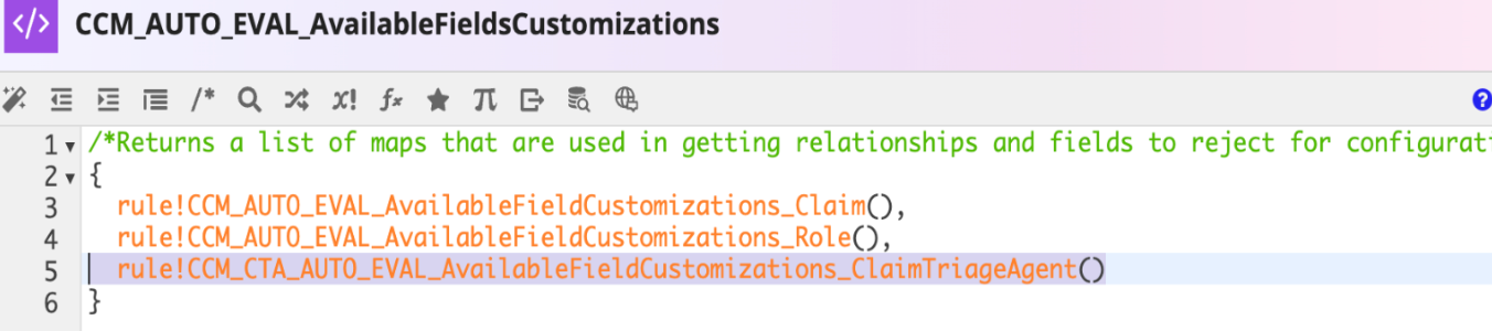 Updated available fields customizations expression rule