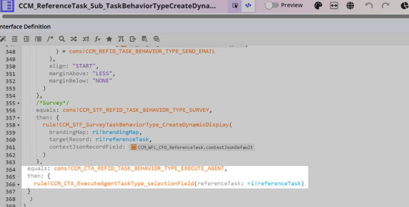 Updated task behavior type interface for Execute Agent