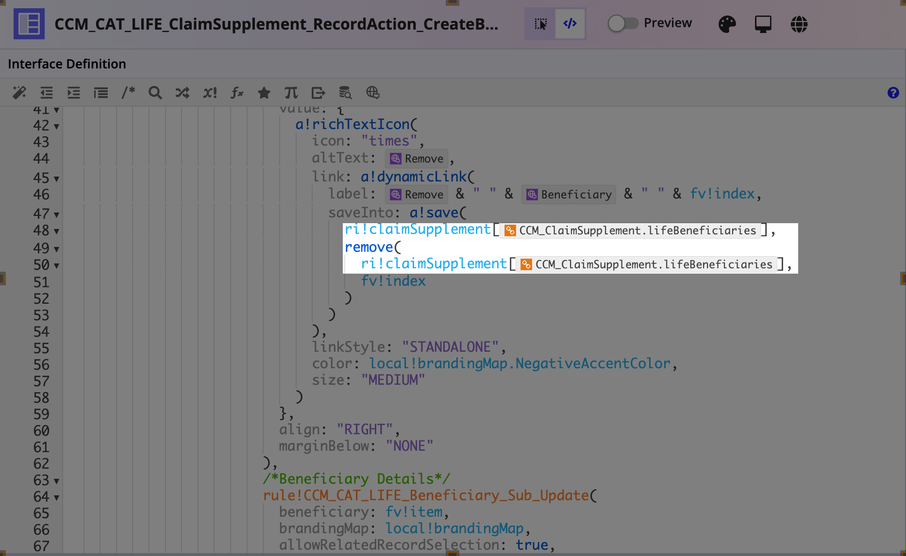 Create Beneficiaries interface mapping - part 2