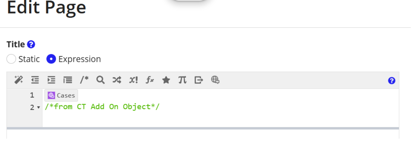The Cases page configuration in the CCM_Site_Workspace site