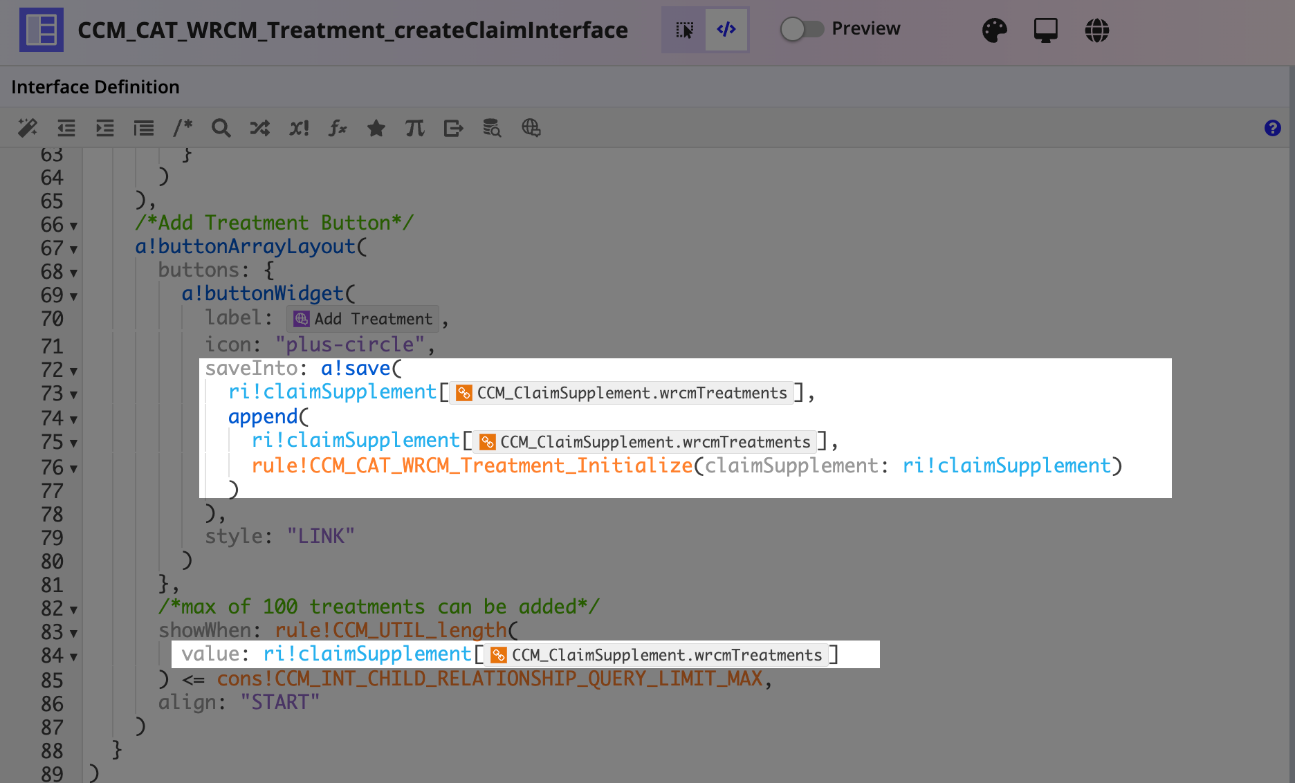 Treatment create claim interface mapping - part 2