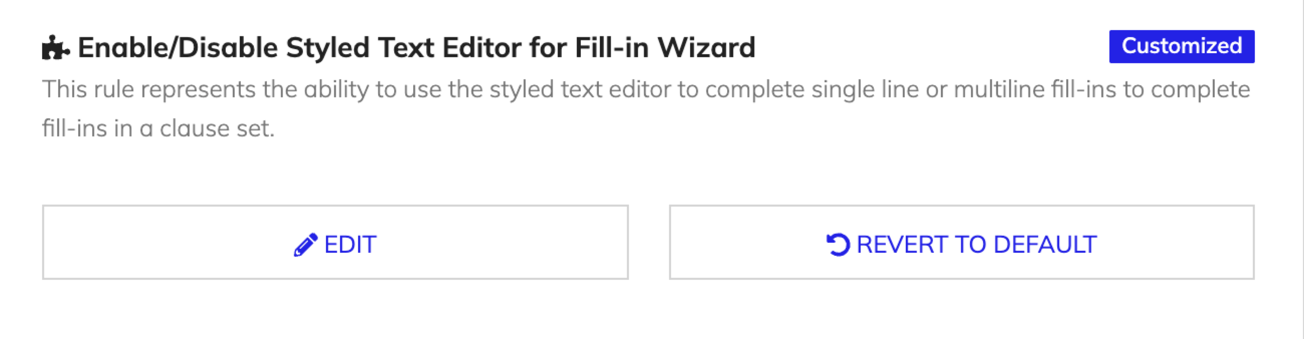 Enable or disable copy clause set clauses action